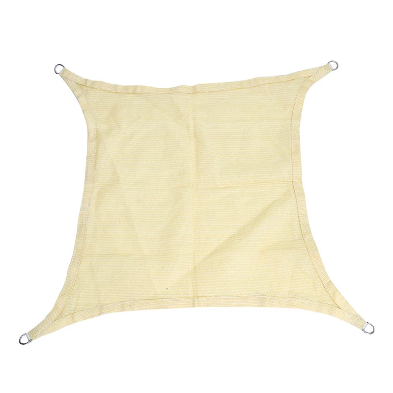 VTX-2233509 Large 10x10m Rectangle Outdoor Sun Shade Sail UV Finished HDPE Fabric Patio & Garden Home Decor Gifting Centerpiece
