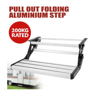 VTX-0824485 2022 Homeon Wheels Safety RV Steps Adjustable Height Folding Platform Step/Stool Alloy, Aluminum Alloy, Steel Foldable