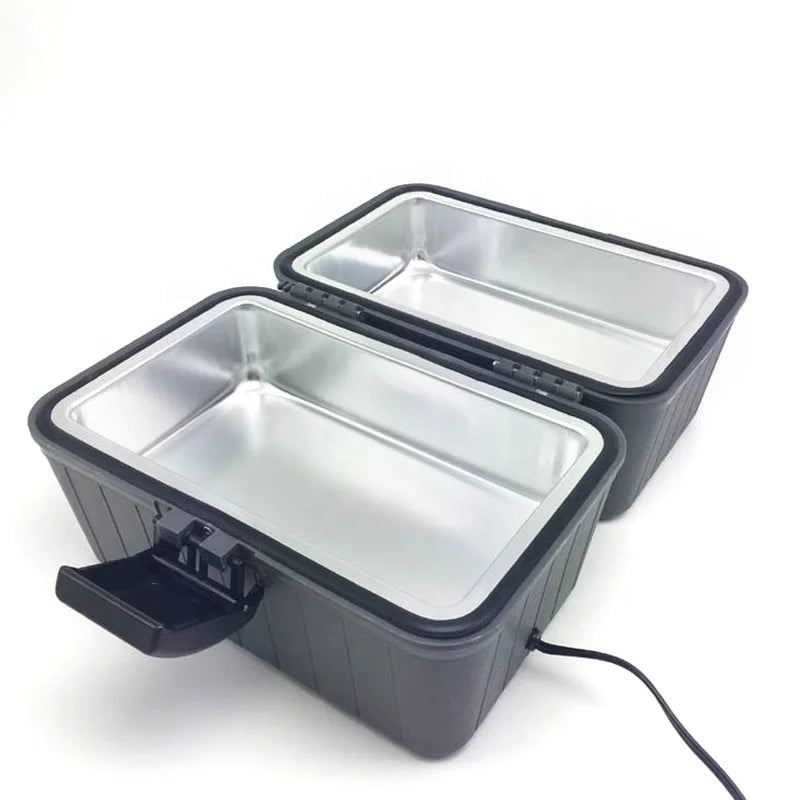 Portable Electric Car Food Warmer and Cooler Bag, 12V, 80W, Plastic, 22x12.5x5.3cm, Suitable for Car/Home/Outdoor