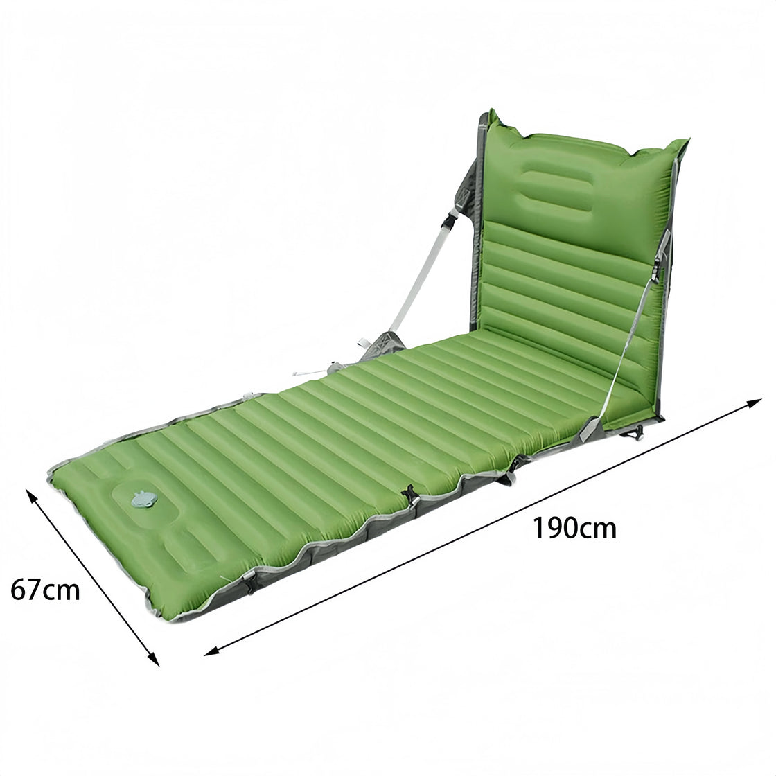 2 in 1 Camping Sleeping Pad Convertible Sofa Air Mattress Multi-Functional Lounge for Outdoor Use