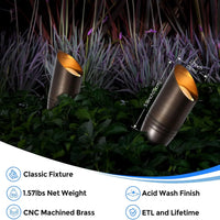 VTX-2397349 Adjustable Outdoor up Landscape Lighting Garden Lights Waterproof Low Voltage Tree Spotlight UL ETL Certification