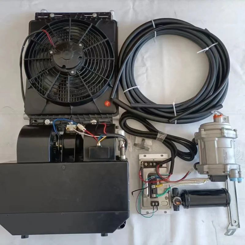 12V/24V DC Variable Frequency Electric Hidden Car Air Conditioner for RV and Truck Use, Model SW-01, Size 595*570*345mm