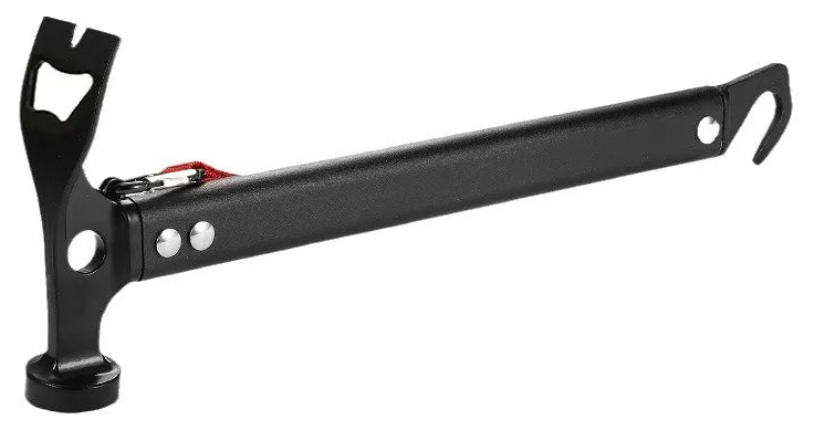 Tent Hammer, Heavy Duty Camping Hammer with Tent Stake Remov