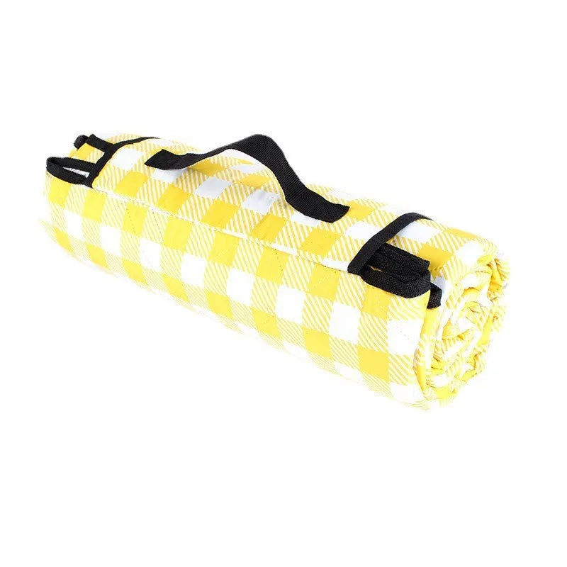 Large Three-Layer Quilted Outdoor Beach Mat, Sand-Proof, Waterproof, Washable Camping Mat for 6-8 People
