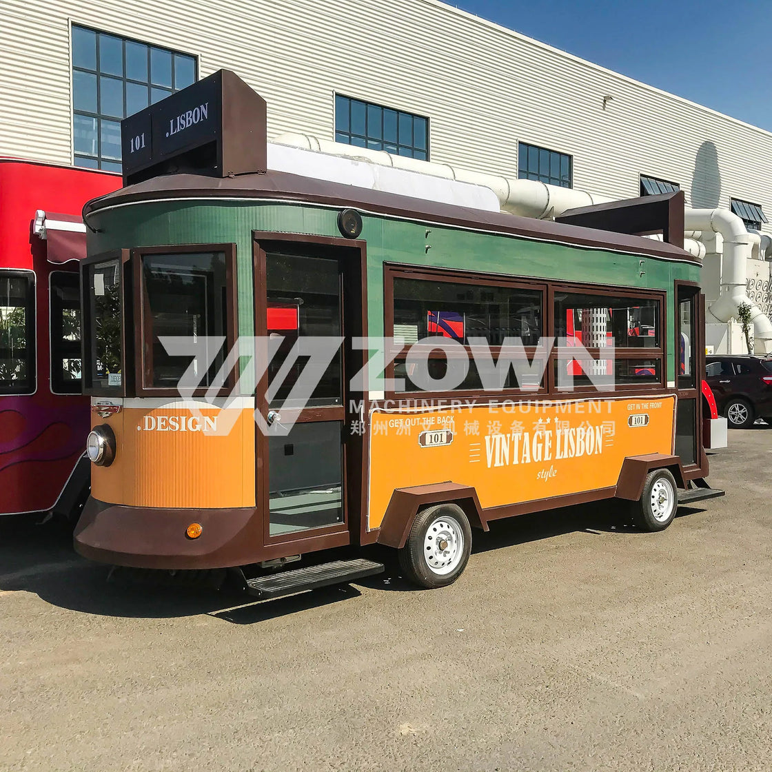Mobile Food Trailer for Coffee and Fast Food Delivery, Electric, Customized Color, Size 4000-2000-2350 mm, Load Capacity 2500 kg, Internal Area 6-8 ㎡