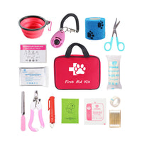 VTX-4630949 Pet First Aid Kit Dogs Cats Emergency Grooming Hammock Harness Camping Hiking Traveling Hunting Sports Outdoor Picnic