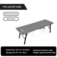 Outdoor Ultra-Light Aluminum Alloy Tactical Table-2-Fold 5-U