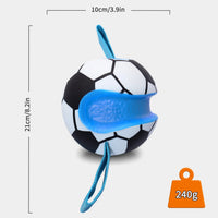 VTX-0529573 ETPU003 Pet Soccer Ball Dog Toy Outdoor Interactive Rope-Attached High-Bounce Training ETPU Standard Home Decor