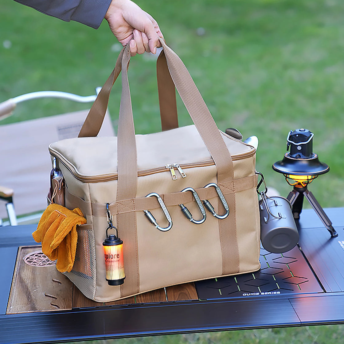 Multifunctional Foldable Camping Storage Box, Large Capacity Organizer for Outdoor Use, 30L and 42L Options, Oxford Cloth