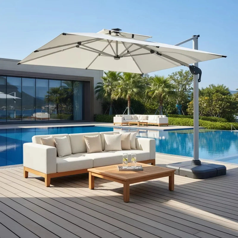 3x3m New Design Outdoor Sun LED Light Aluminum Frame Roman U