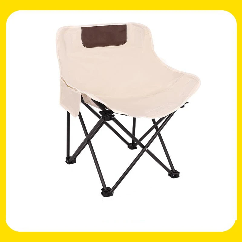 Folding Moon Chair for Outdoor Use - Portable Camping, Fishing, and Picnic Stool