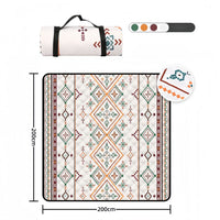 VTX-1839909 Extra Large Waterproof Picnic Mat Foldable Outdoor Blanket Moisture Proof Garden Park Camping Rug Family Travel