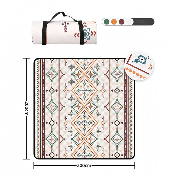 VTX-1839909 Extra Large Waterproof Picnic Mat Foldable Outdoor Blanket Moisture Proof Garden Park Camping Rug Family Travel