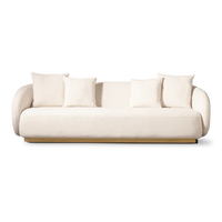 VTX-2987173 Liyoung Luxury Modern Teak Garden Sofa Set Durable 4 Piece Outdoor Furniture Waterproof Cushion Villa Bedroom Living