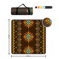 VTX-1839909 Extra Large Waterproof Picnic Mat Foldable Outdoor Blanket Moisture Proof Garden Park Camping Rug Family Travel