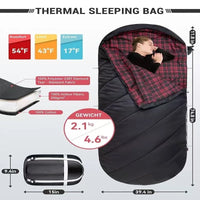 VTX-2349093 Comfortable Mummy Style Polyester Cold Weather 3 Season Lightweight Portable Ultralight Outdoor Camping Sleeping Bag
