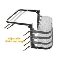 VTX-0955557 Folding Heavy Duty Tire Step Truck SUV RV Adjustable Mounted Fit Most 10.2"to 14.4'' Rated up to 3 Home Decor Gifting