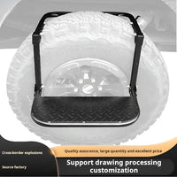 VTX-0955557 Folding Heavy Duty Tire Step Truck SUV RV Adjustable Mounted Fit Most 10.2"to 14.4'' Rated up to 3 Home Decor Gifting