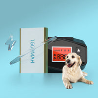 VTX-7408293 Pet Training Collar Outdoor Wireless GPS Electric Dog Fence Rechargeable Shock Plastic Home Decor Gifting Patio Garden
