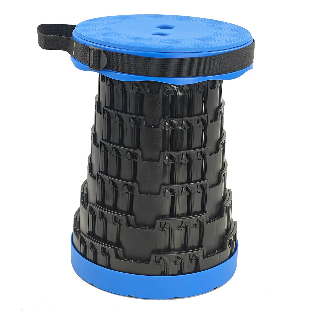 Telescopic Stool with Cushion, 660lb Capacity, Lightweight and Foldable for Outdoor and Indoor Use
