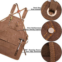 Modern Simple Thick Canvas Apron Custom logo Woodworking Ele