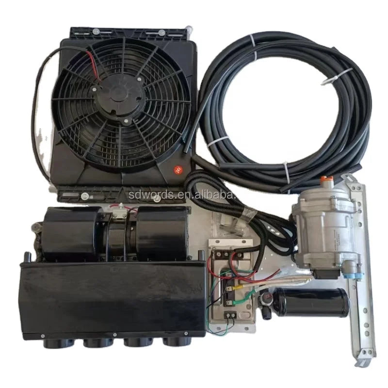 12V/24V DC Variable Frequency Electric Hidden Car Air Conditioner for RV and Truck Use, Model SW-01, Size 595*570*345mm