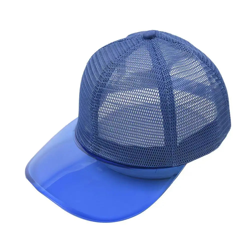 Lightweight UV Protection Waterproof Sports Cap for Adults, 5-Panel Design, Breathable TPU Nylon Mesh Sun Hat for Outdoor Activities