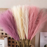 55CM Fluffy Pampas Grass Simulation Reed Hair Simulation Wed
