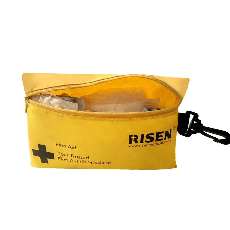 Mini First Aid Kit CE ISO Certified, 21x14cm, Multi-Color, 70D Oxford Cloth
