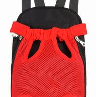VTX-7545125 Adjustable Fashion Pet Chest Backpack Small Dogs Cloth Canvas/Mesh Zipper Closure Printed Pattern Front Back Use