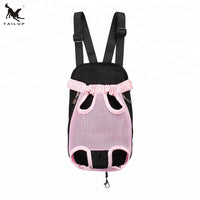 VTX-7545125 Adjustable Fashion Pet Chest Backpack Small Dogs Cloth Canvas/Mesh Zipper Closure Printed Pattern Front Back Use