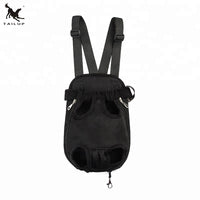 VTX-7545125 Adjustable Fashion Pet Chest Backpack Small Dogs Cloth Canvas/Mesh Zipper Closure Printed Pattern Front Back Use