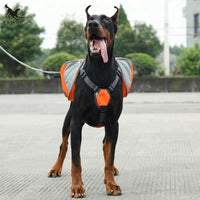 VTX-4387877 Adjustable Outdoor Hiking Pet Dog Backpack Oxford Material Zipper Solid Harness Carrier Travel Fashionable Comfortable