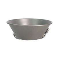 Ti-King 99.6% Pure Titanium Sierra Bowl Pot With Lid Folding