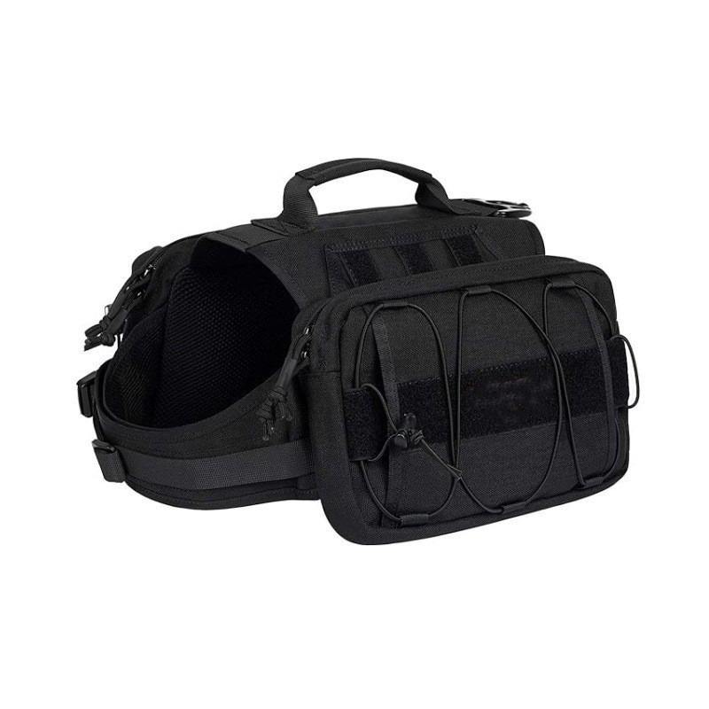 VTX-8699941 Multi-Functional Tactical Polyester Dog Harness Backpack Reflective Alloy Heavy-Duty Hiking Running Camping Outdoor