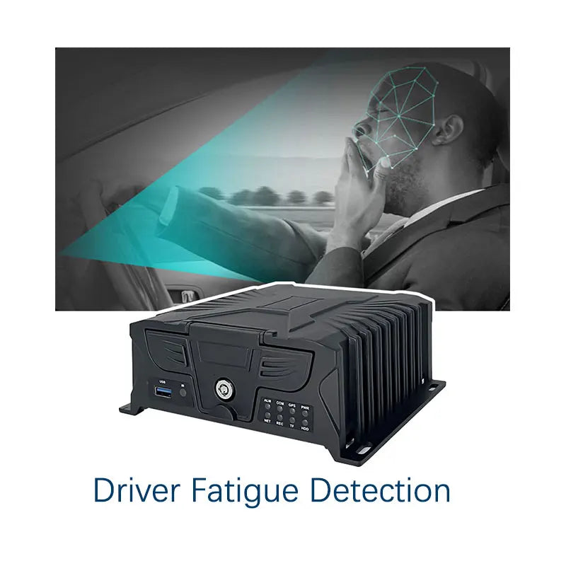 4G GPS Telematics Device with Truck Driver Fatigue Monitor and Fuel Tank Camera, Universal Fit, 1080P Resolution, Night View, Built-in GPS