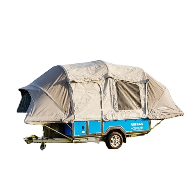 Custom Waterproof Canvas Folding Inflatable Pickup Camper Off-road Travel Trailer 3916x1682x1584mm