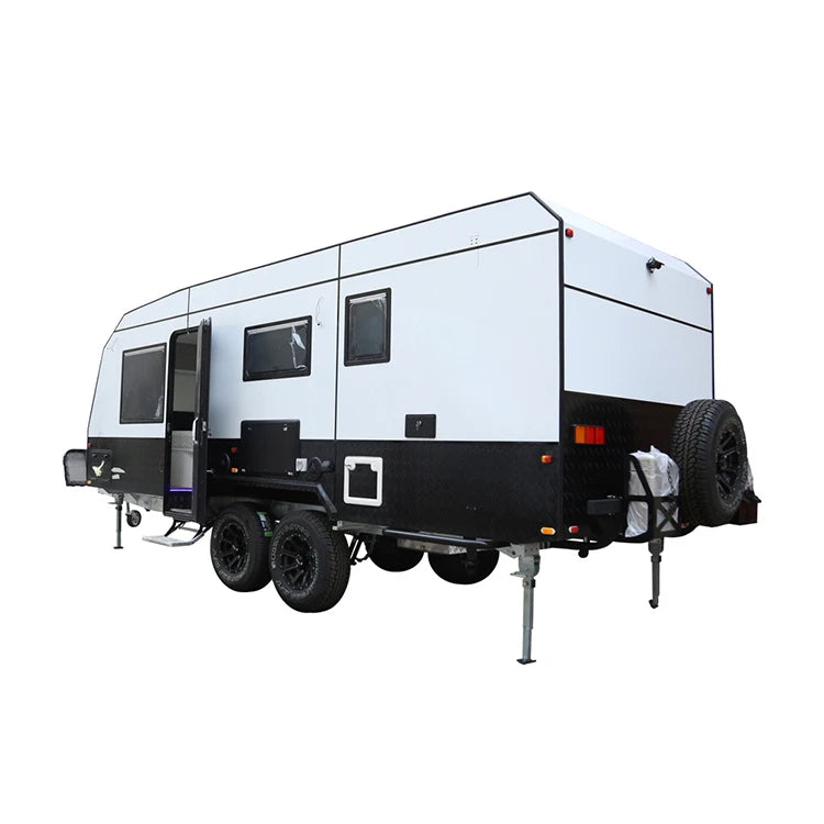 21ft Off Road Family Caravan with Manual Awning, 4-Person Capacity, Aluminum and FRP Construction, Customized Color