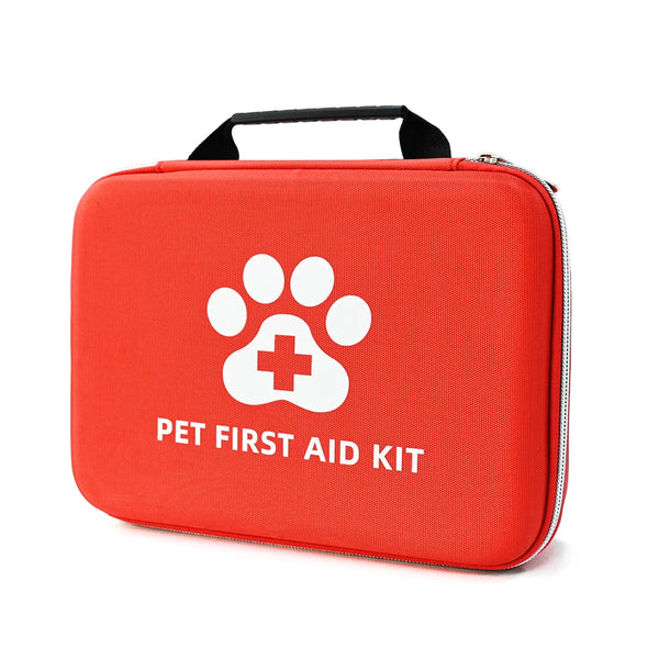 VTX-0660645 Portable Large Capacity Emergency Survival First Aid Kit-RED EVA Waterproof Dog/Cat Pet Care Outdoor Travel & Camping