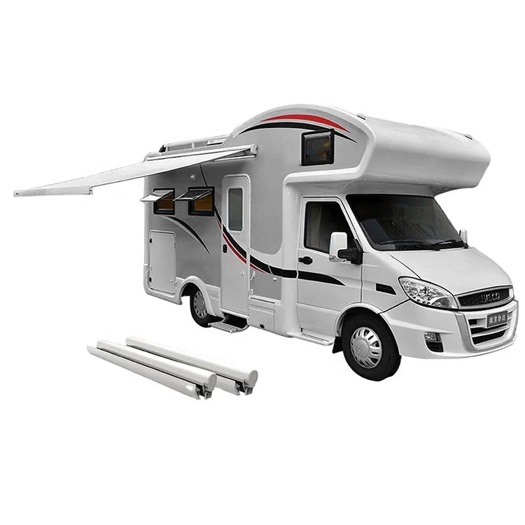 Automatic Aluminum Hard Shell Side Awning for RVs and Trailers, Waterproof Sun Shade Canopy