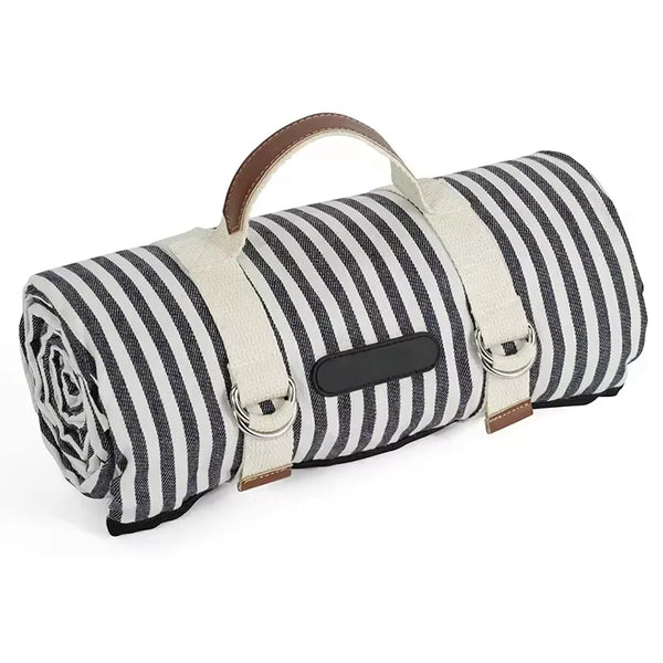 VTX-3642533 Folding Picnic Beach Mat INS Wind Canvas Handle Moisture-Proof Outdoor Activities Like Hiking Camping Bedroom Living