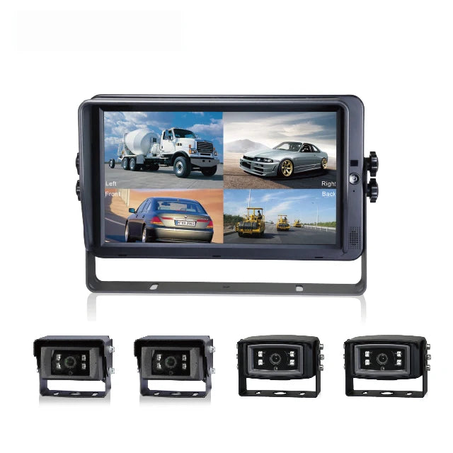 VTX-8137509 10.1 Inch Color LCD Quad Monitor RV Backup Camera System Home Decor Gifting Patio Garden Centerpiece Relaxation