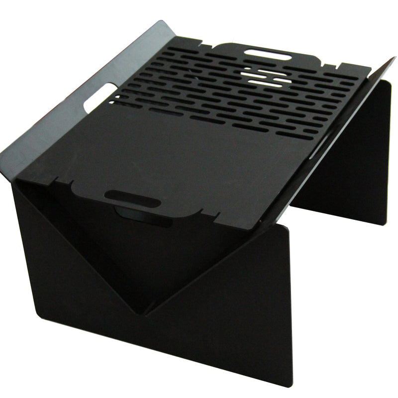 VTX-1136677 CAMPING HOT ITEM Portable Steel Fire Pit Grill Backyard Patio Camping-for Wood Burning New Condition Hiking Travel