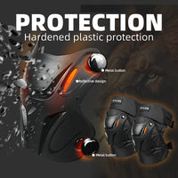 VTX-3069989 Outdoor Sports Windproof Cycling Elbow Knee Pads Motorcycle PP+Sponge Home Decor Gifting Patio Garden Centerpiece