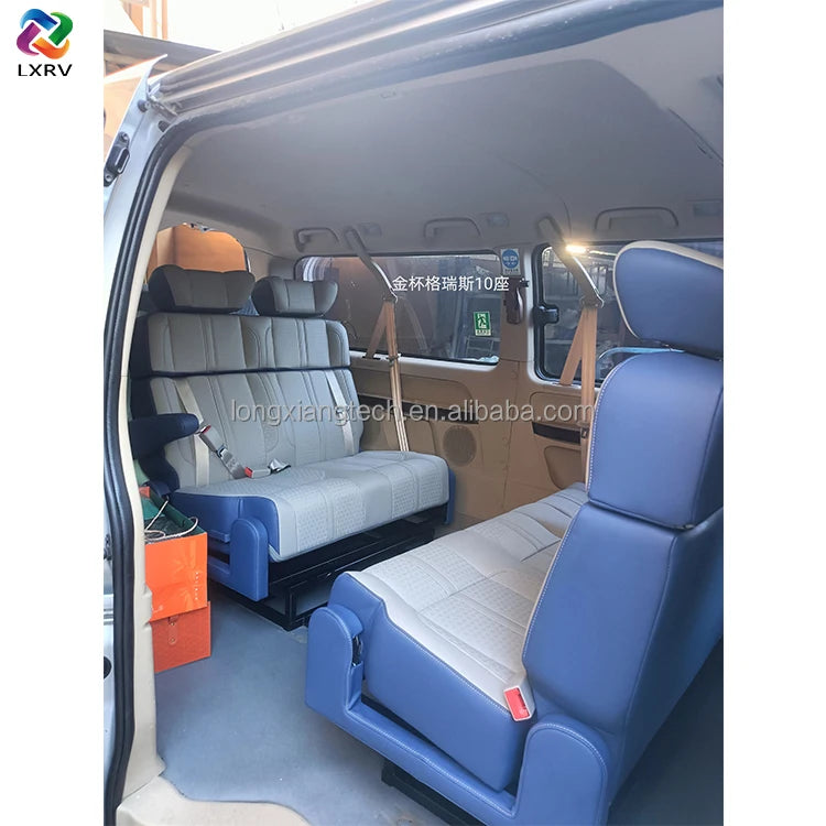 Luxury Leather Car Seat Sofa Bed for Sprinter Van RV MPV Camper Van Waterproof Design