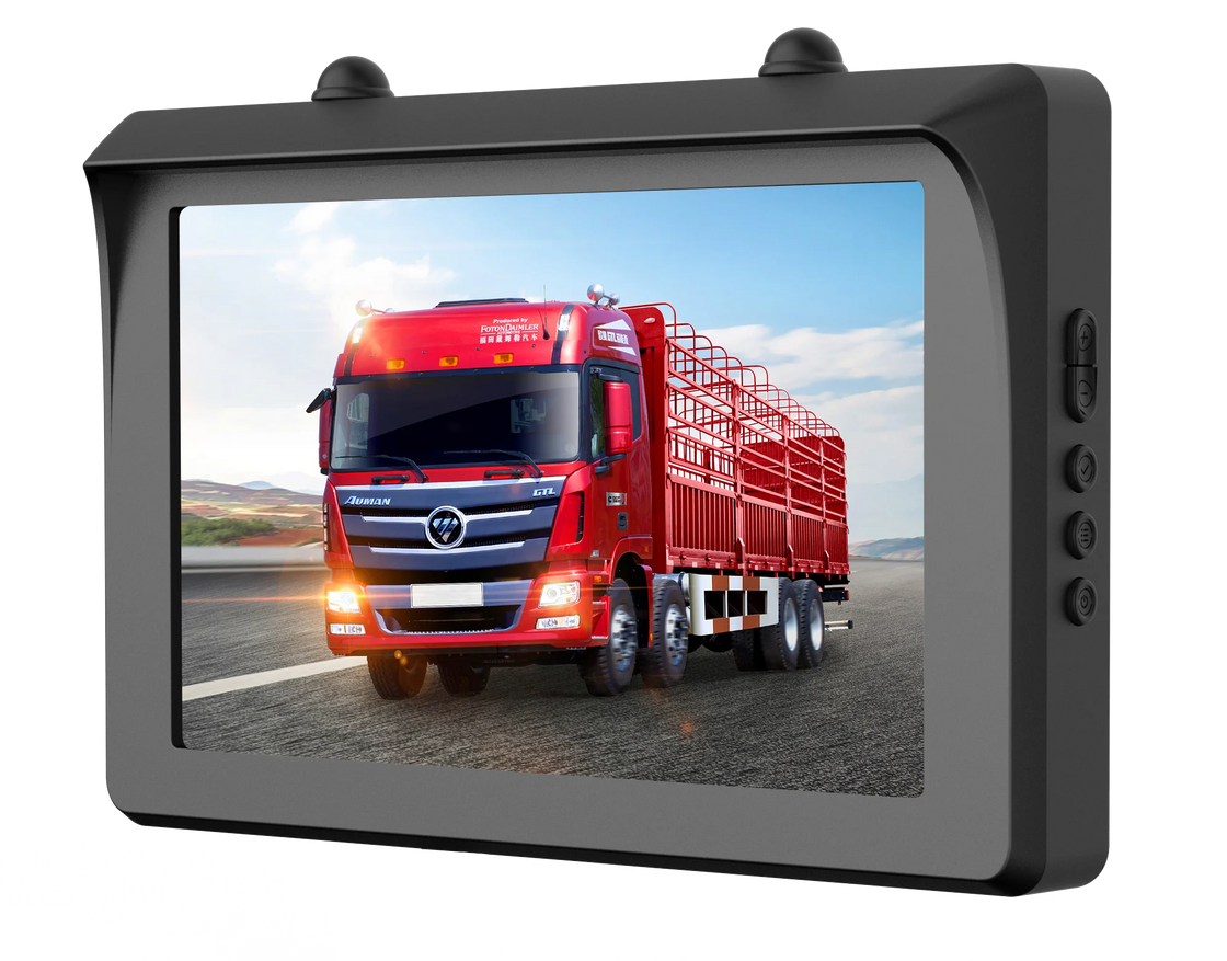5 Inch Wireless Solar Battery Dash Cam with Monitor for Trucks, RVs, and Trailers - Model ZY-W513