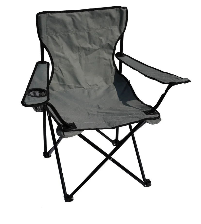 Lightweight Foldable Beach Camping Chair, Metal Frame, Moon Chair Style, 120-150 Kg Weight Capacity