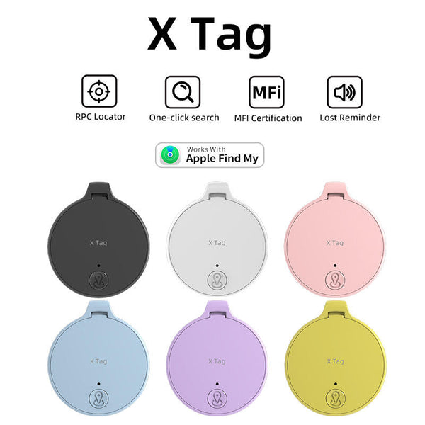 VTX-2599333 Pet GPS Tracker AirTag Anti-Loss Smart Mini Locator Portable Bike Car Anti-Lost Positioning Device IOS Compatible ABS