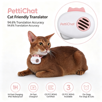VTX-2402725 Pettichat AI Powered Pet Language Translator Device GPS Tracker CE FCC ROHS Certified IP65 Waterproof 1.2s Dogs Cats