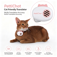 VTX-2402725 Pettichat AI Powered Pet Language Translator Device GPS Tracker CE FCC ROHS Certified IP65 Waterproof 1.2s Dogs Cats